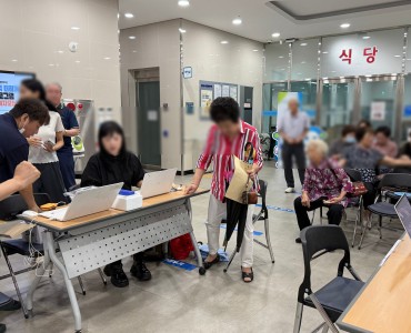 임실의료원과 함께한 결핵검진 진행 이미지
